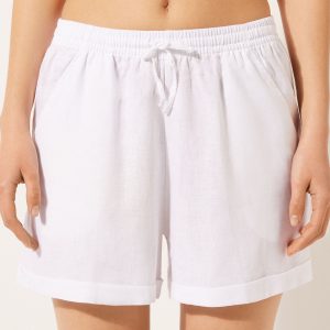 Linen and Viscose Shorts
