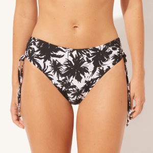 High Waist Swimsuit Bottoms Palms